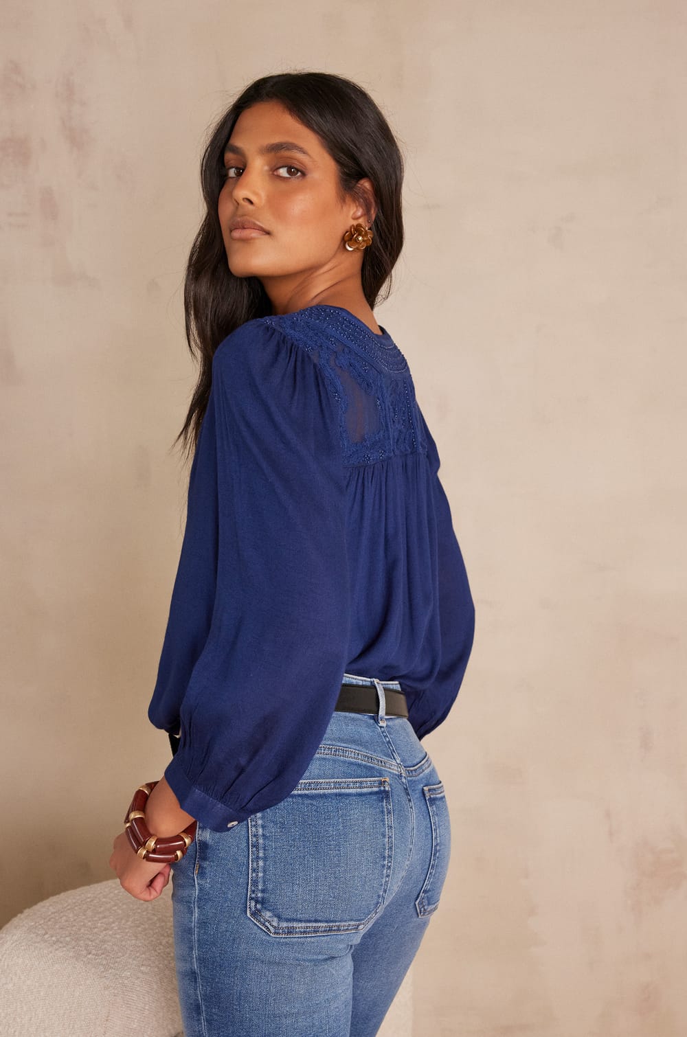 Blouse brod&eacute;e TAYLOR ;${refinementColor}