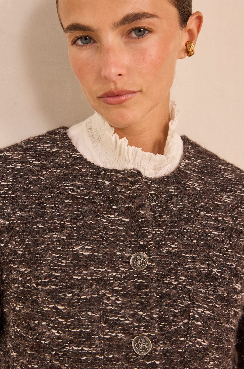 Long sleeve jacket VIRGILE;${refinementColor}