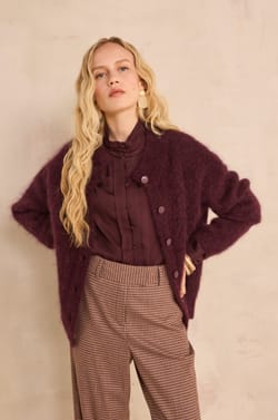 AIMEE sleeveless mohair blend sweater;${refinementColor}