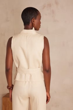 Gilet sans manches PARISSE en coton;${refinementColor}