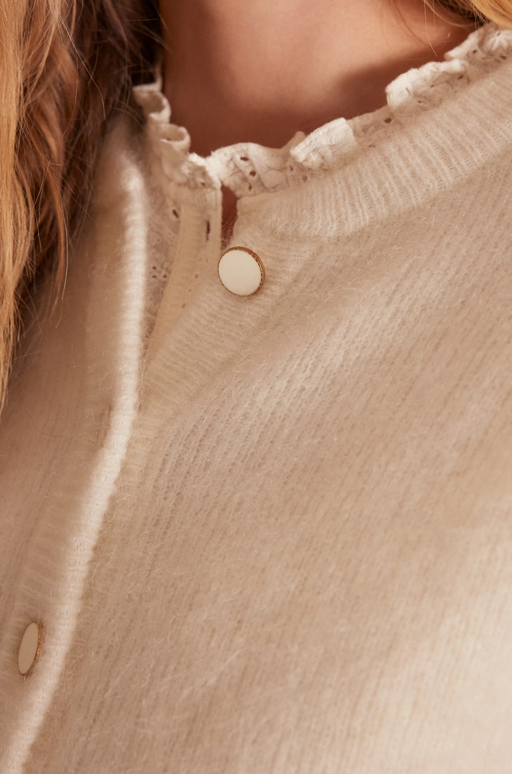 LOU mohair cardigan;${refinementColor}