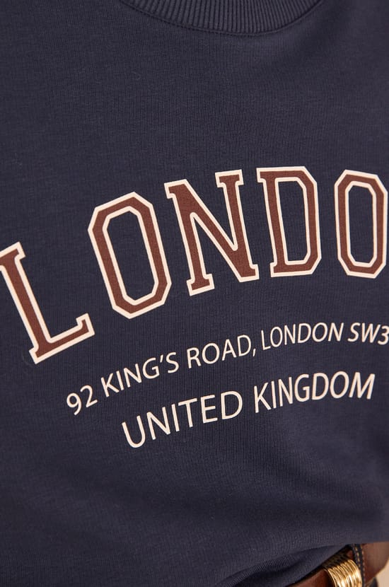 LESHOP cotton blend sweatshirt;${refinementColor}