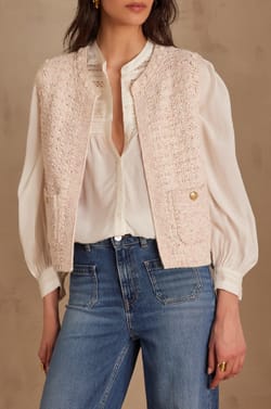 Gilet sans manches STEFFIE en coton;${refinementColor}