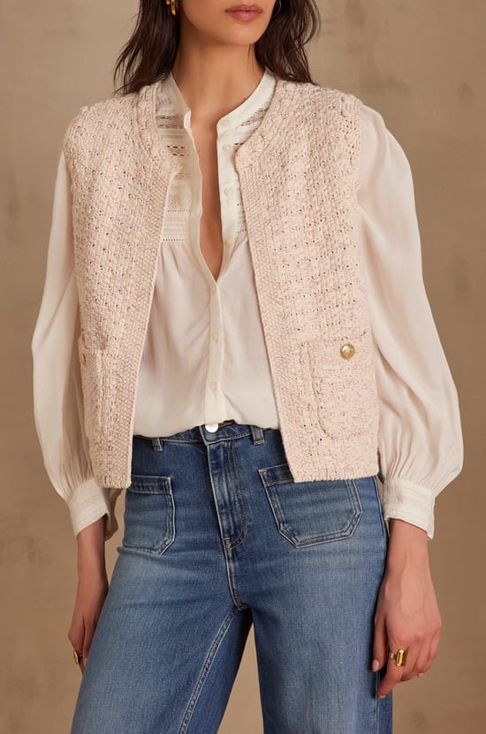 Gilet sans manches STEFFIE en coton;${refinementColor}