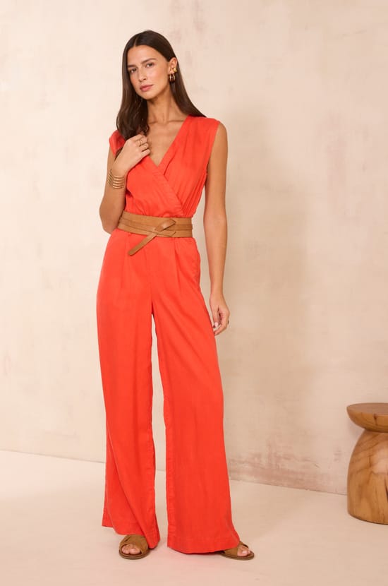 Sleeveless Fluid Jumpsuit RENATA;${refinementColor}