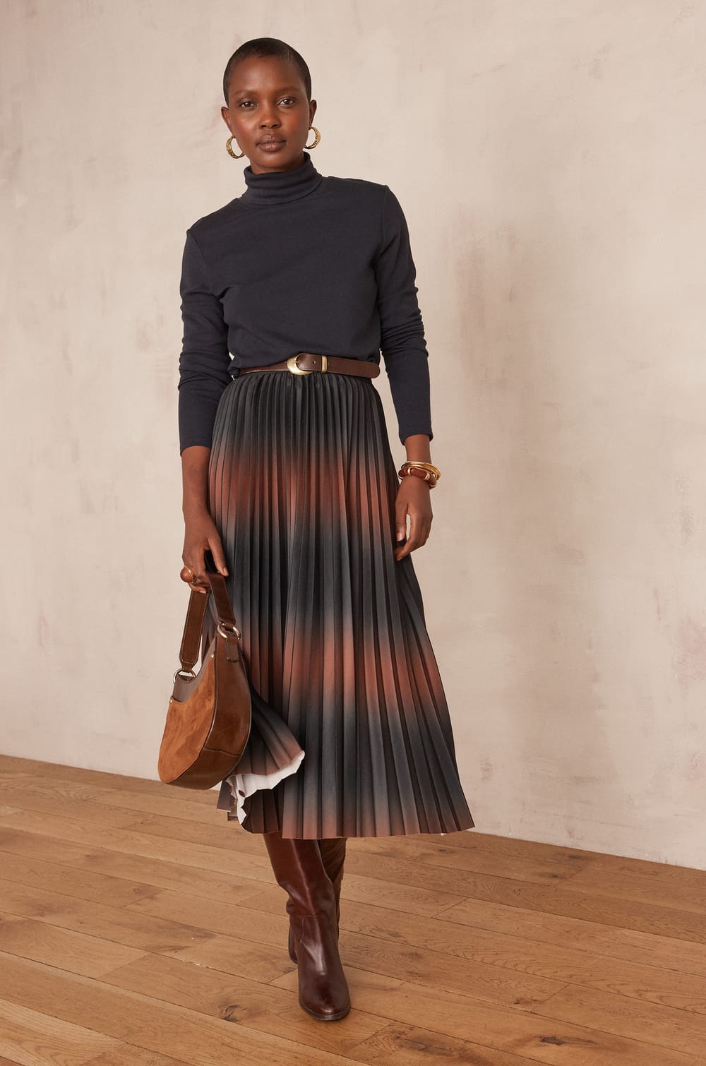 DARCY pleated skirt;${refinementColor}