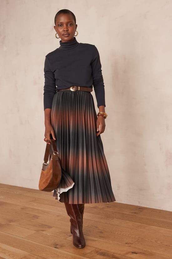 DARCY pleated skirt;${refinementColor}