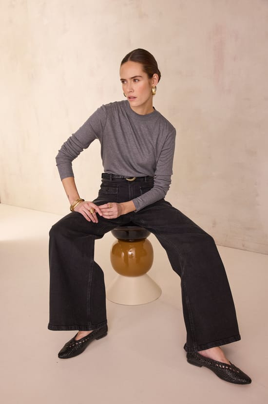 ROMAIN wide-leg jeans;${refinementColor}