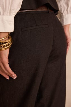 FERGUSON herringbone wool trousers;${refinementColor}