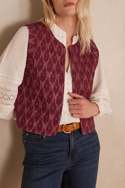 Gilet en coton PRUNE;${refinementColor}