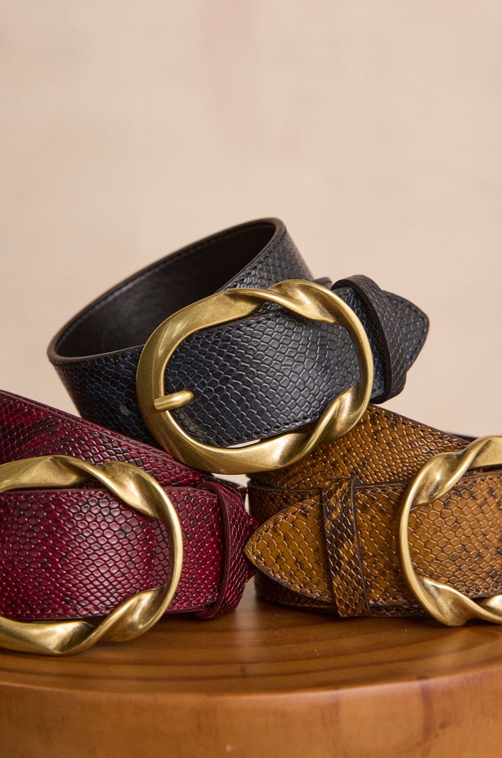 Ceinture large en cuir VALENTIN;${refinementColor}