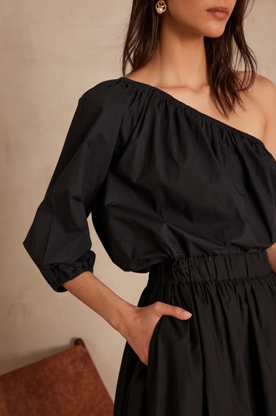 Blouse CHOULDER en coton;${refinementColor}