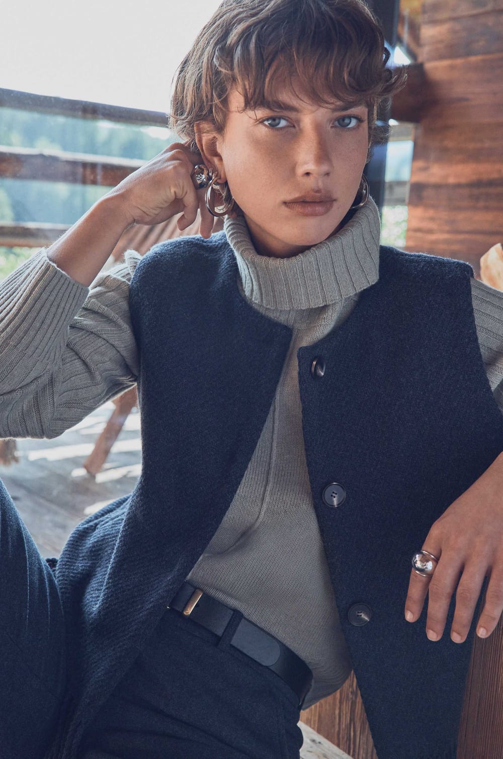 Gilet sans manches en laine PAIGE;${refinementColor}