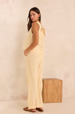 Wide striped linen pants ADELE;${refinementColor}