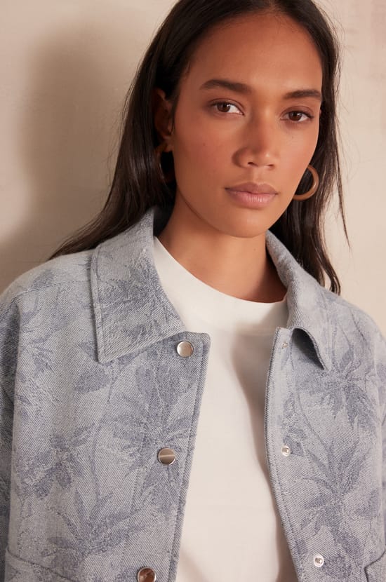COLOMBE cotton jacket;${refinementColor}