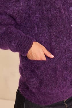ASSIA long-sleeve sweater in mixed mohair and wool;${refinementColor}