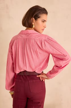 SEATTLE striped blouse;${refinementColor}