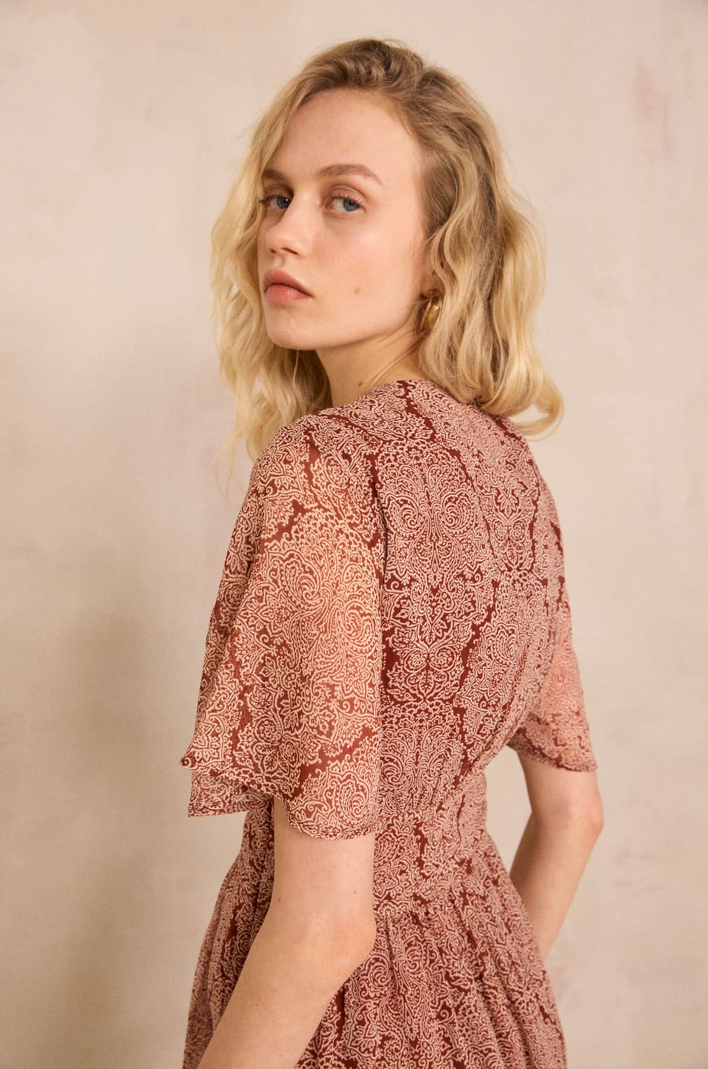 BRUNELA printed straight dress;${refinementColor}