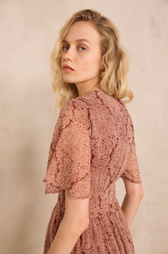 BRUNELA printed straight dress;${refinementColor}