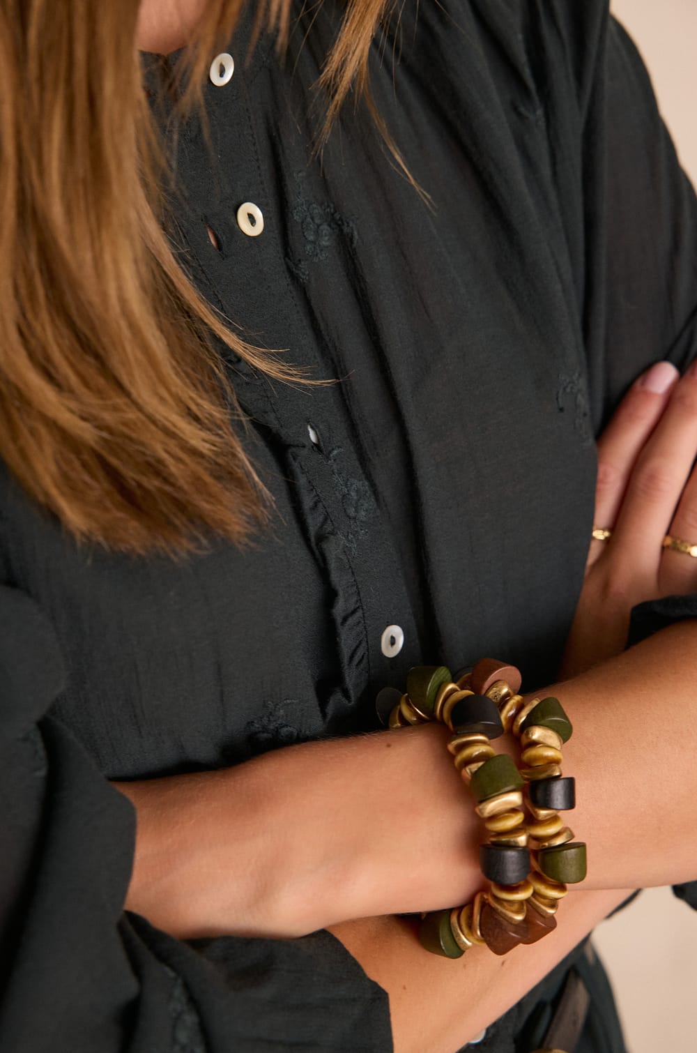 SANDRA embroidered cotton blouse;${refinementColor}