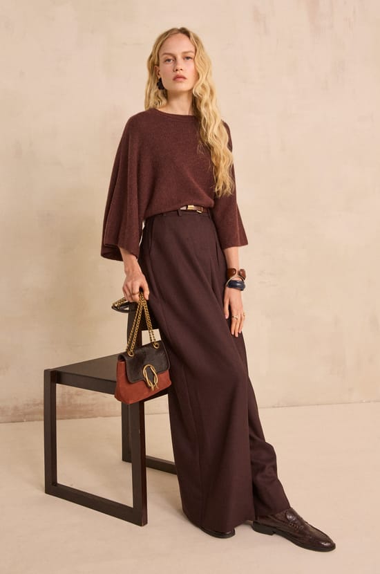 3/4 Sleeve Cashmere Sweater CODY;${refinementColor}