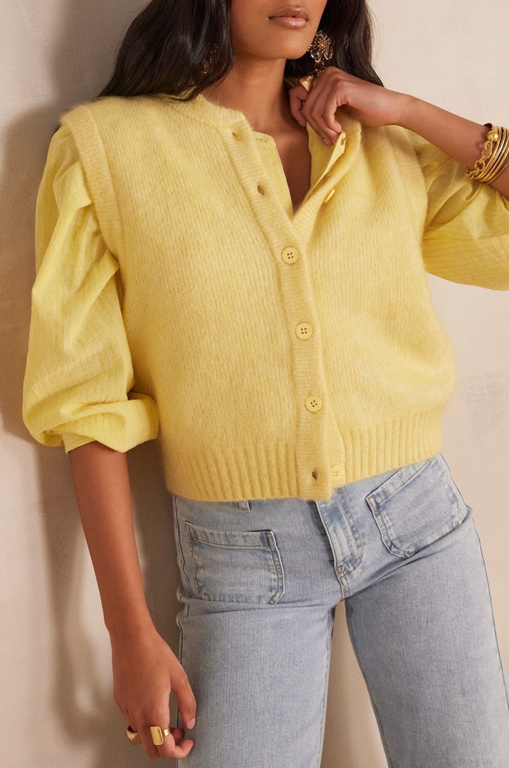 Gilet en mohair LOULOU;${refinementColor}