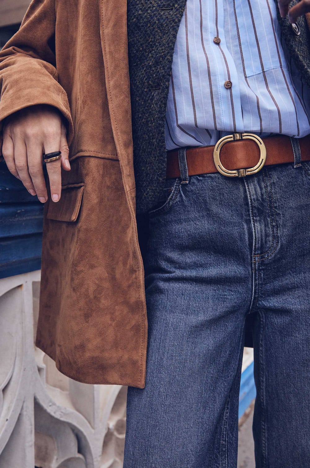 ELISE leather belt;${refinementColor}