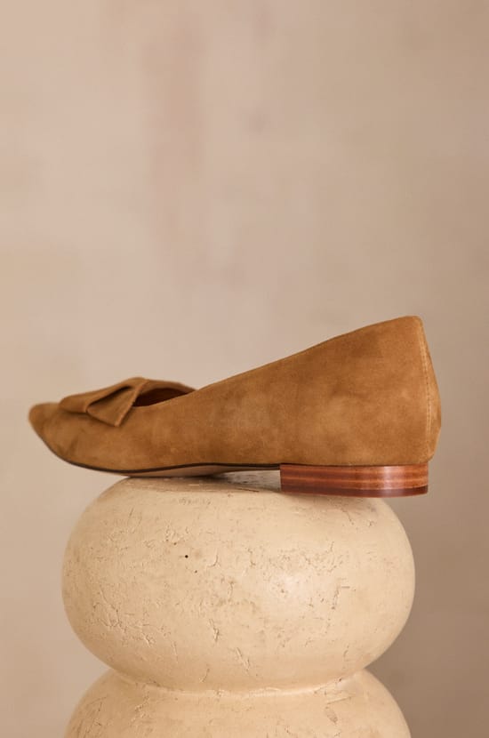 Ballerines en 100% cuir SARAH;${refinementColor}