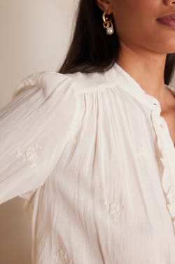 Blouse SANDRA en coton;${refinementColor}