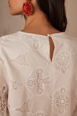 Blouse PALMA en coton;${refinementColor}