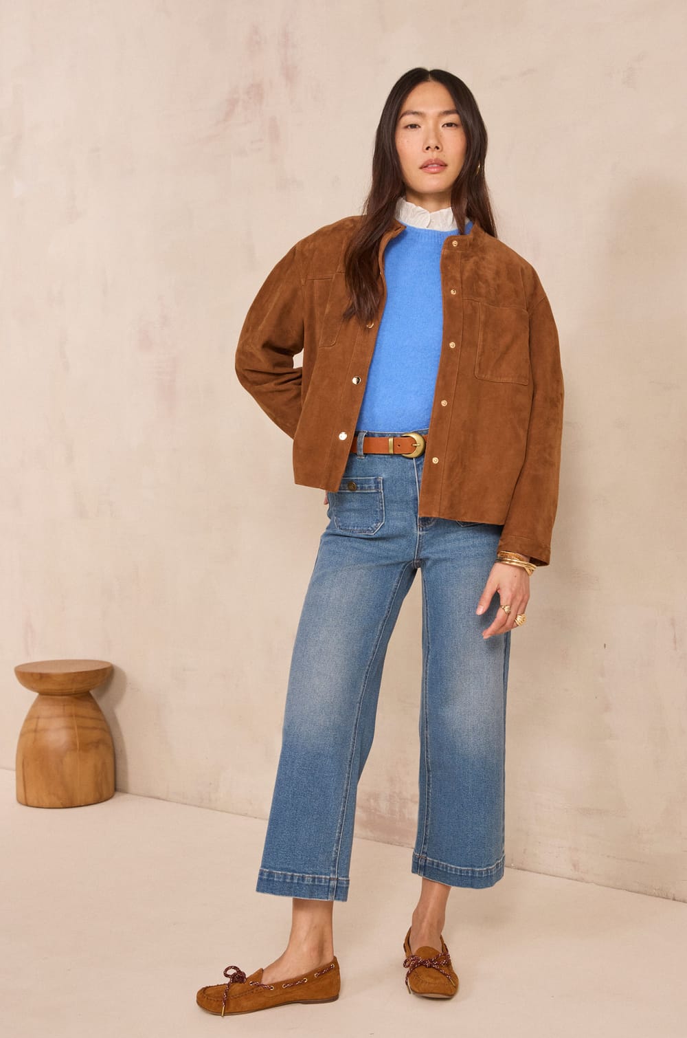 Phoebe 3/4 Sleeve Pullover;${refinementColor}