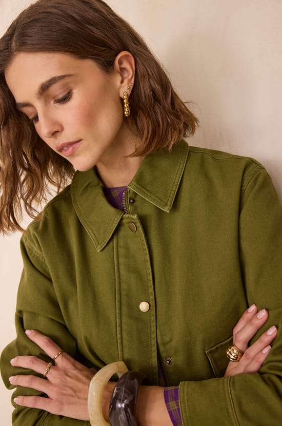 COCO cotton jacket;${refinementColor}