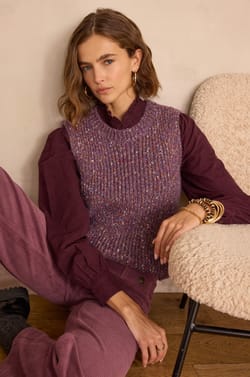 BOLTON sleeveless jumper;${refinementColor}