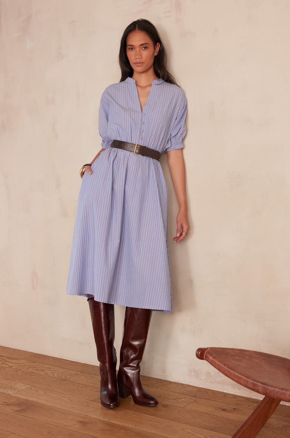 CORDELIA Cotton Dress;${refinementColor}