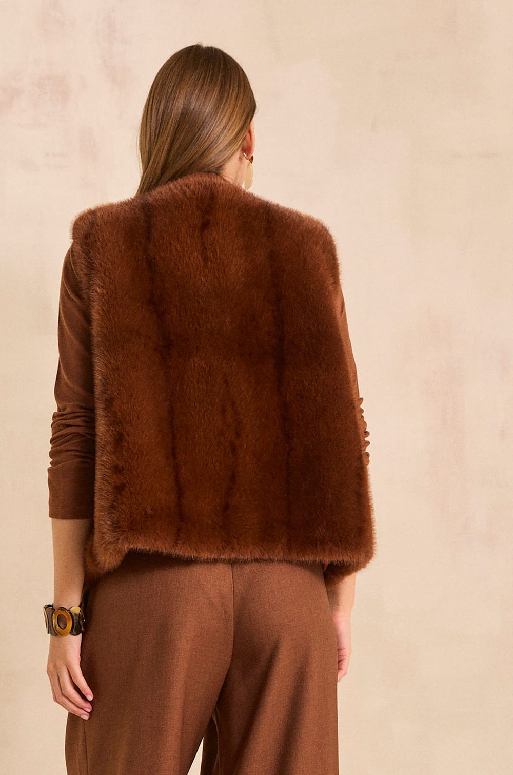 Gilet sans manches cannelle BROOKLYN;${refinementColor}