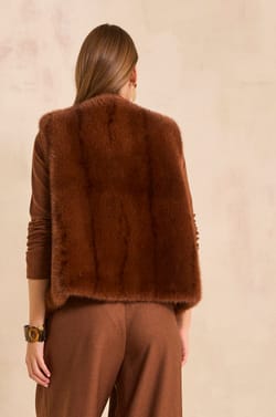 Gilet sans manches cannelle BROOKLYN;${refinementColor}