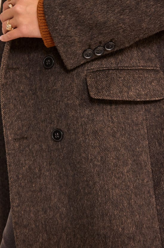 Long sleeve dense knit coat DJOVANNI;${refinementColor}