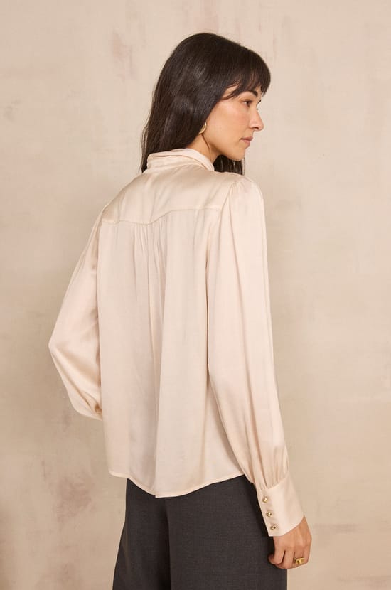 MADISSON satin blouse;${refinementColor}