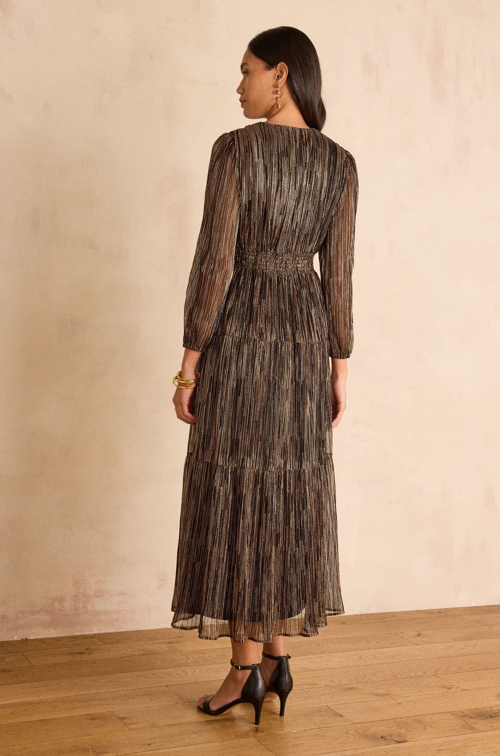 REVEUSE long iridescent Dress;${refinementColor}