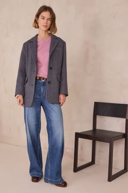 Short-sleeved T-shirt in 100% cotton LENI;${refinementColor}