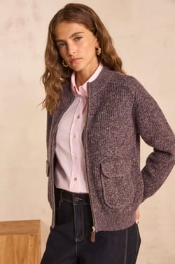 Gilet manches longues maille dense AGATHE;${refinementColor}