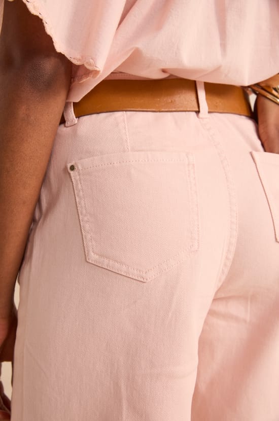Bermuda en coton m&eacute;lang&eacute; RAYAN;${refinementColor}