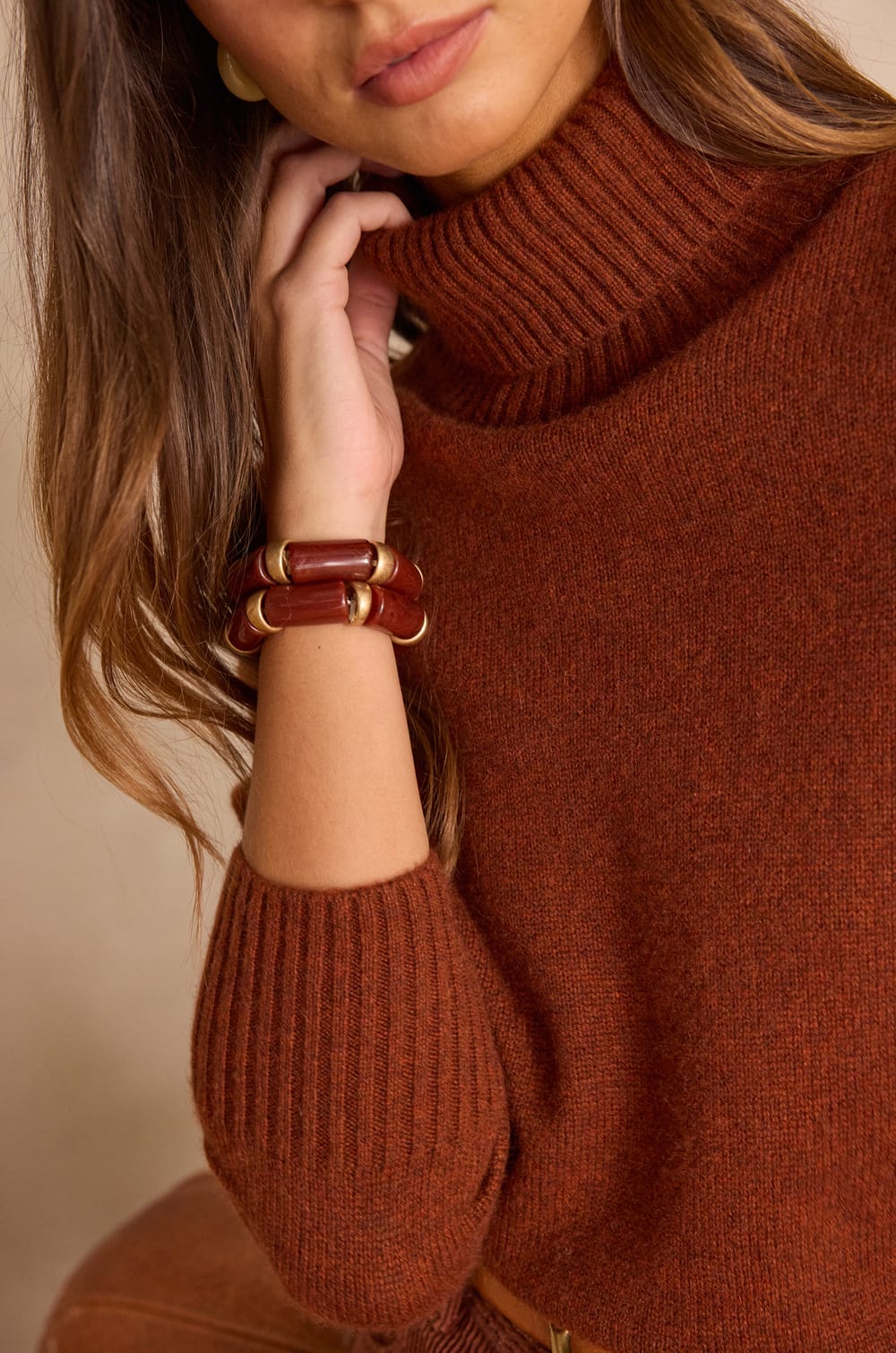 Unisex SWAN(N) turtleneck jumper in 100% cashmere - 4 ply;${refinementColor}
