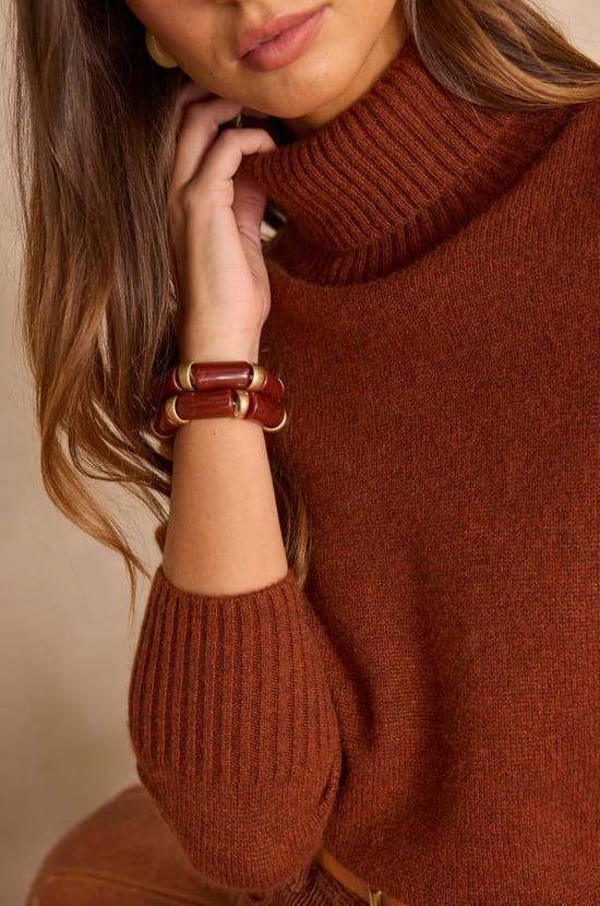Unisex SWAN(N) turtleneck jumper in 100% cashmere - 4 ply;${refinementColor}