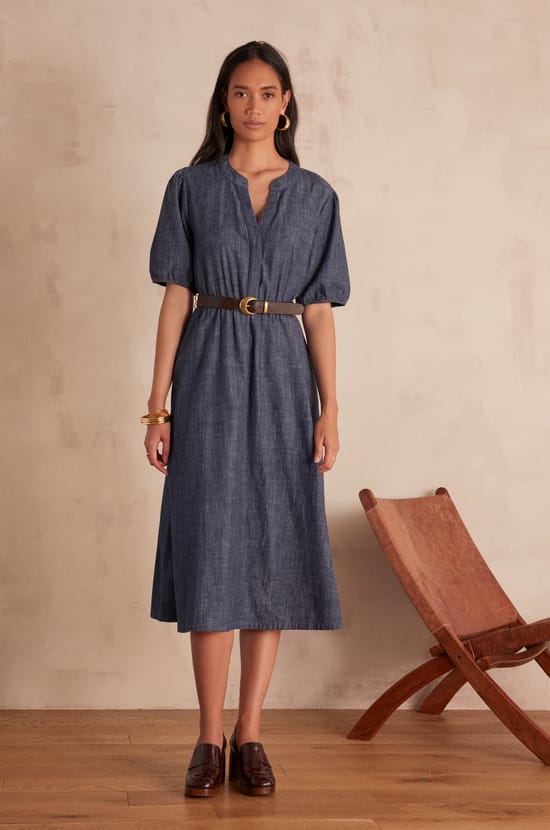 LINDA cotton dress;${refinementColor}