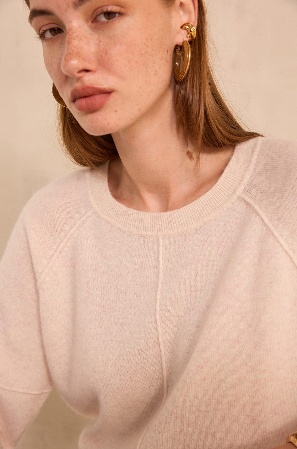 ARY BIS long-sleeve cashmere sweater;${refinementColor}