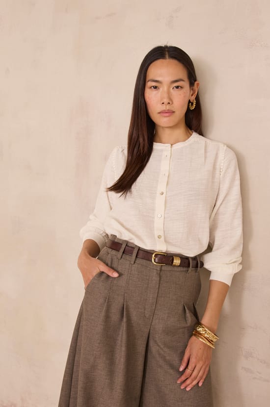 100% cotton DALIA blouse;${refinementColor}