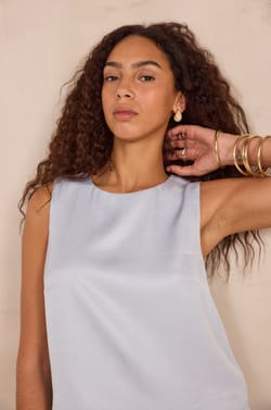 Sleeveless top DAVID;${refinementColor}