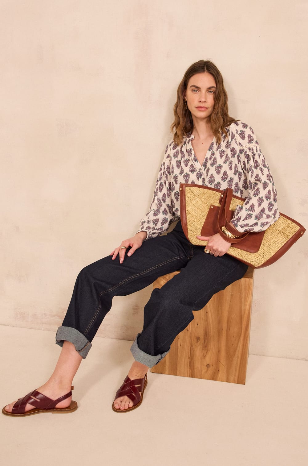 Blouse Imprim&eacute;e Paisley DANICA;${refinementColor}