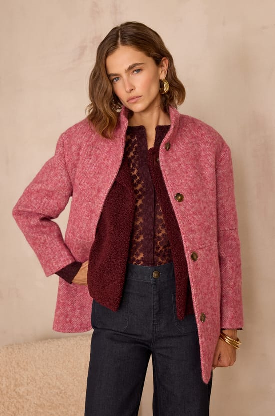 Embroidered CAMOMILLE blouse in cotton;${refinementColor}
